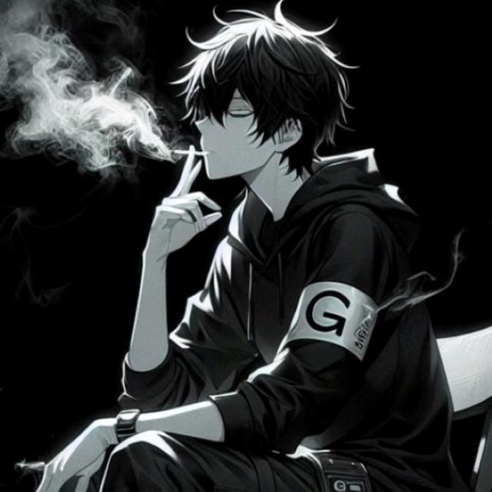 Avatar trắng đen nam